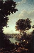 Claude Lorrain Landscape with the Finding of Moses Germany oil painting reproduction